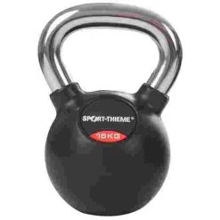 Sport-Thieme Rubber-Coated, Smooth Chrome-Handled Kettlebell 20 Sport-Thieme Rubber-Coated, Smooth Chrome-Handled Kettlebell -Sport-Thieme Shop 119 0869