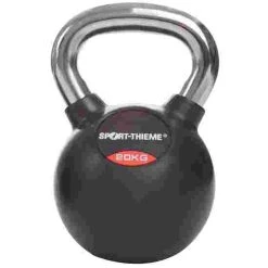 Sport-Thieme Rubber-Coated, Smooth Chrome-Handled Kettlebell 21 Sport-Thieme Rubber-Coated, Smooth Chrome-Handled Kettlebell -Sport-Thieme Shop 119 0872