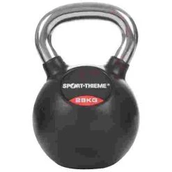 Sport-Thieme Rubber-Coated, Smooth Chrome-Handled Kettlebell 23 Sport-Thieme Rubber-Coated, Smooth Chrome-Handled Kettlebell -Sport-Thieme Shop 119 0898
