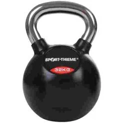Sport-Thieme Rubber-Coated, Smooth Chrome-Handled Kettlebell 24 Sport-Thieme Rubber-Coated, Smooth Chrome-Handled Kettlebell -Sport-Thieme Shop 123 3605