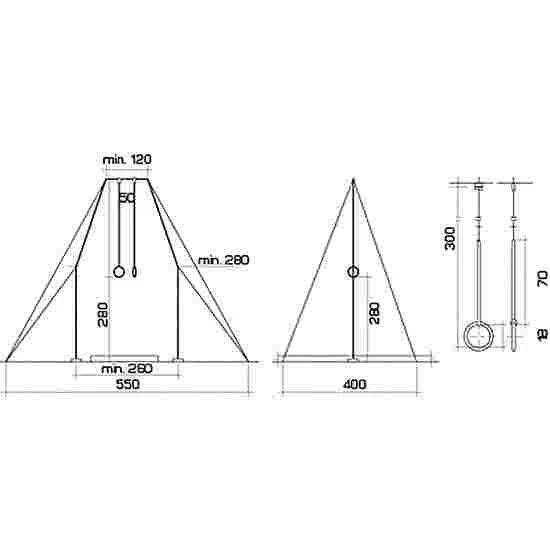 Spieth "Berlin" Gymnastics Rings Apparatus 4 Spieth "Berlin" Gymnastics Rings Apparatus - Image 2