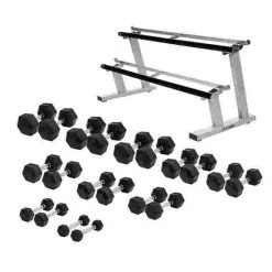Sport-Thieme Compact Rubber Hex Dumbbell Set -Sport-Thieme Shop 267 7532